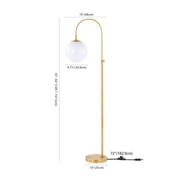 Safavieh Hamil Floor Lamp - Brass Gold | Floor Lamps | Modishstore - 3