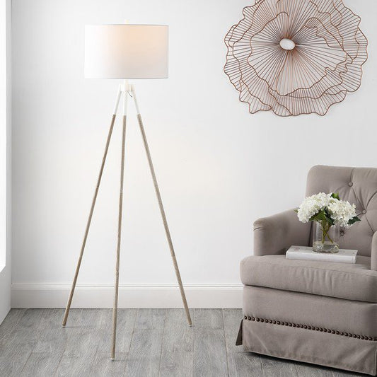 Safavieh Idalia Floor Lamp - Walnut | Floor Lamps | Modishstore