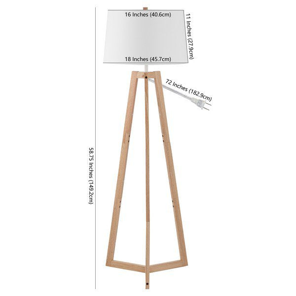 Safavieh Ismeria Floor Lamp - Natural | Floor Lamps | Modishstore - 3