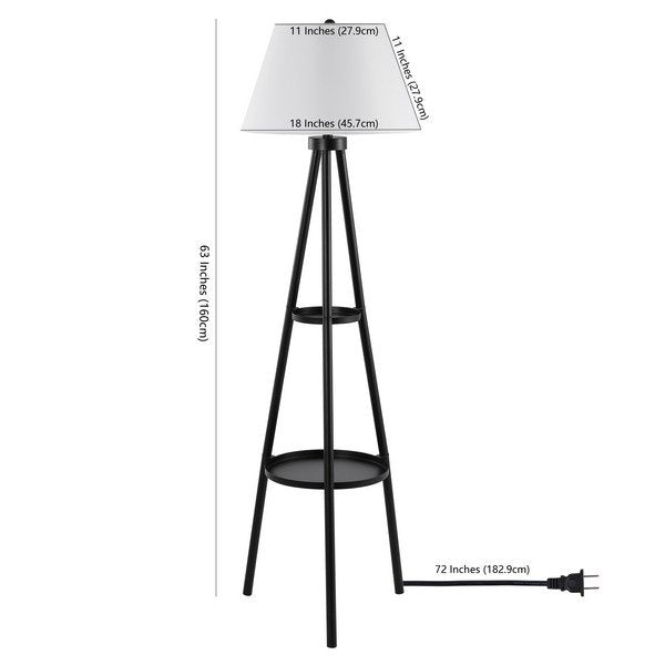 Safavieh Dorea Floor Lamp - Black | Floor Lamps | Modishstore - 3