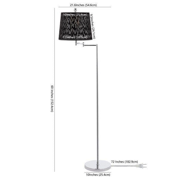 Safavieh Berman Floor Lamp - Chrome | Floor Lamps | Modishstore - 3