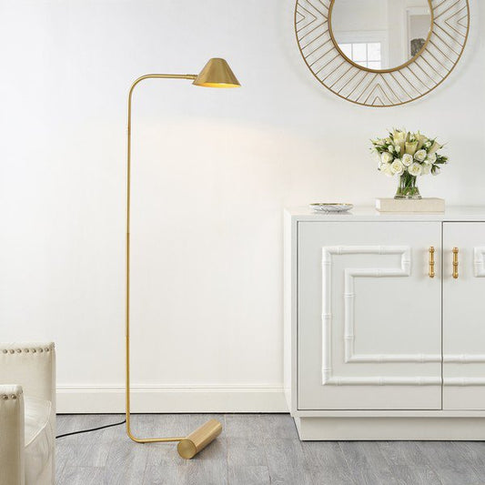 Safavieh Laverne Floor Lamp - Brass Gold | Floor Lamps | Modishstore
