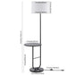 Safavieh Admir Floor Lamp - Black | Floor Lamps | Modishstore - 3