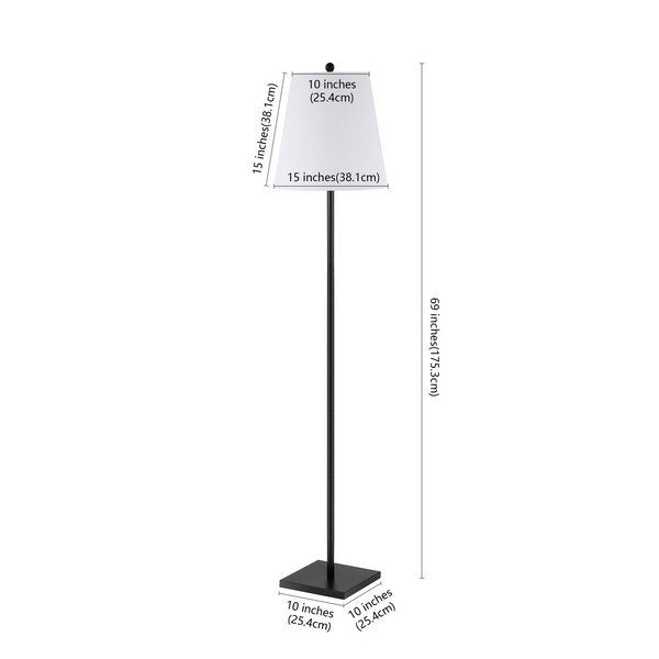 Safavieh Geralt Floor Lamp - Matte Black | Floor Lamps | Modishstore - 3