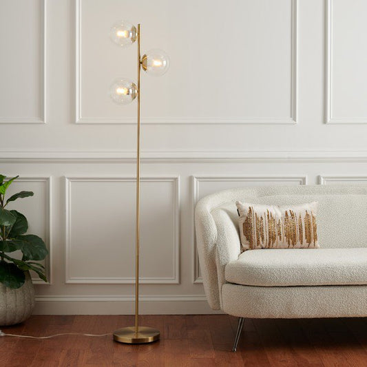 Safavieh Niobe Floor Lamp - Antique Gold | Floor Lamps | Modishstore