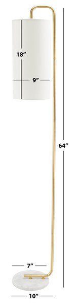 Safavieh Troilus Floor Lamp - White | Floor Lamps | Modishstore - 3