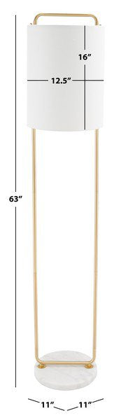 Safavieh Giulia Floor Lamp - Gold | Floor Lamps | Modishstore - 3
