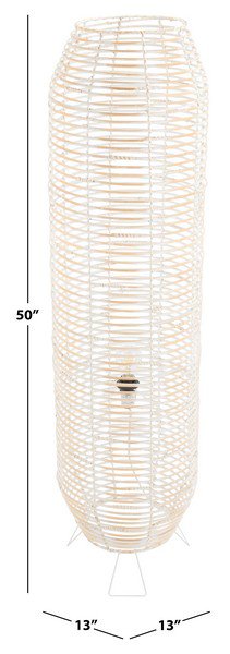 Safavieh Wilde Floor Lamp - White Washed | Floor Lamps | Modishstore - 3