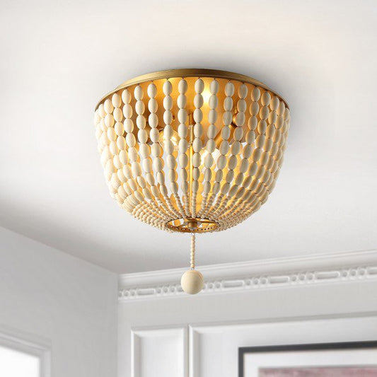 Safavieh Loris Flush Mount - Cream | Ceiling Lamps | Modishstore