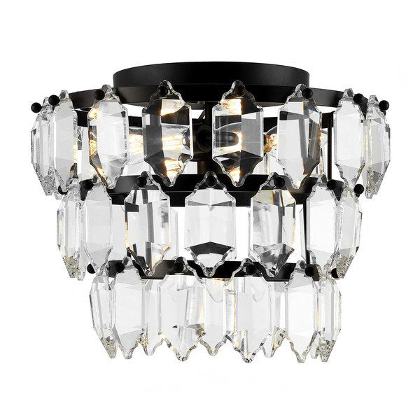 Safavieh Gorson Flush Mount - Black | Ceiling Lamps | Modishstore - 2