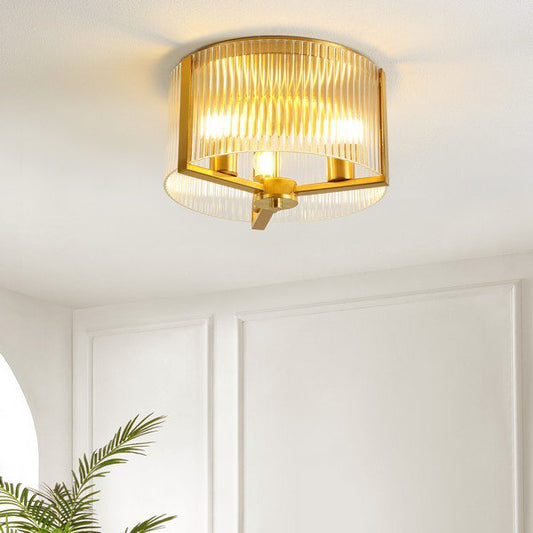 Safavieh Jetra Flush Mount - Brass | Ceiling Lamps | Modishstore