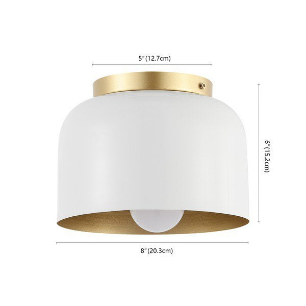 Safavieh Peale Flush Mount - White | Ceiling Lamps | Modishstore - 3