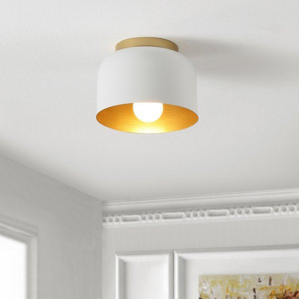 Safavieh Peale Flush Mount - White | Ceiling Lamps | Modishstore