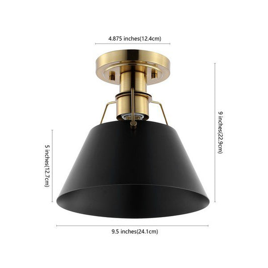 Safavieh Mazelle Flush Mount - Brass | Ceiling Lamps | Modishstore