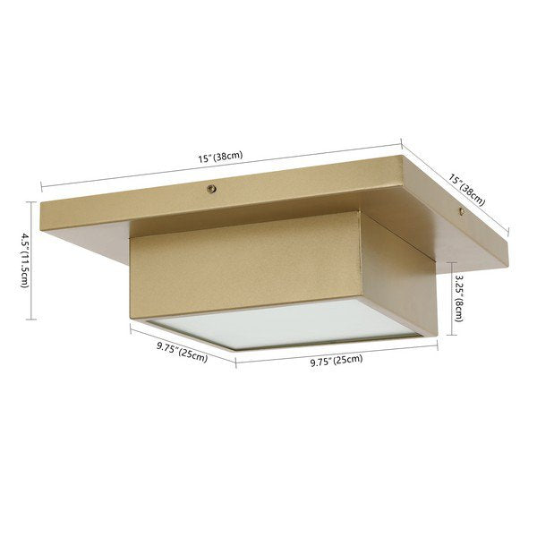 Safavieh Kylin Flush Mount - Brass | Ceiling Lamps | Modishstore - 3