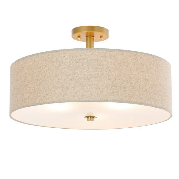 Safavieh Jolana Flush Mount - Gold | Ceiling Lamps | Modishstore - 2