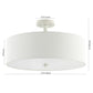 Safavieh Jolana Flush Mount - White | Ceiling Lamps | Modishstore - 3