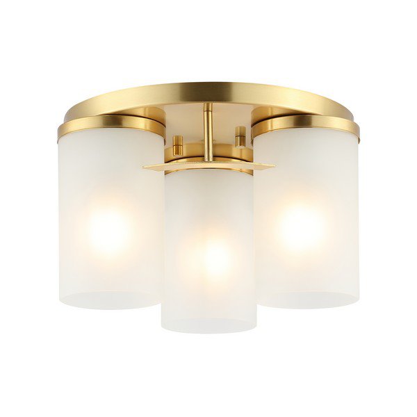 Safavieh Jeffra Flush Mount - Brass Gold | Ceiling Lamps | Modishstore - 2
