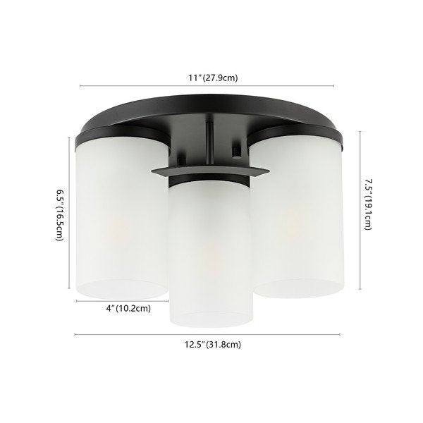 Safavieh Jeffra Flush Mount - Black | Ceiling Lamps | Modishstore - 3