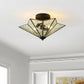 Safavieh Haruna Flush Mount - Black | Ceiling Lamps | Modishstore