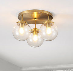 Safavieh Ginesta Flush Mount - Brass Gold
