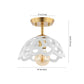 Safavieh Eldrid Flush Mount - Brass Gold | Ceiling Lamps | Modishstore - 3