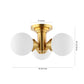 Safavieh Elenna Flush Mount - Gold | Ceiling Lamps | Modishstore - 3