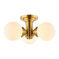 Safavieh Elenna Flush Mount - Gold | Ceiling Lamps | Modishstore - 2