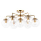 Safavieh Camdyn Flush Mount - Brass | Ceiling Lamps | Modishstore - 2