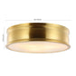Safavieh Adria Flush Mount - Brass Gold | Ceiling Lamps | Modishstore - 3