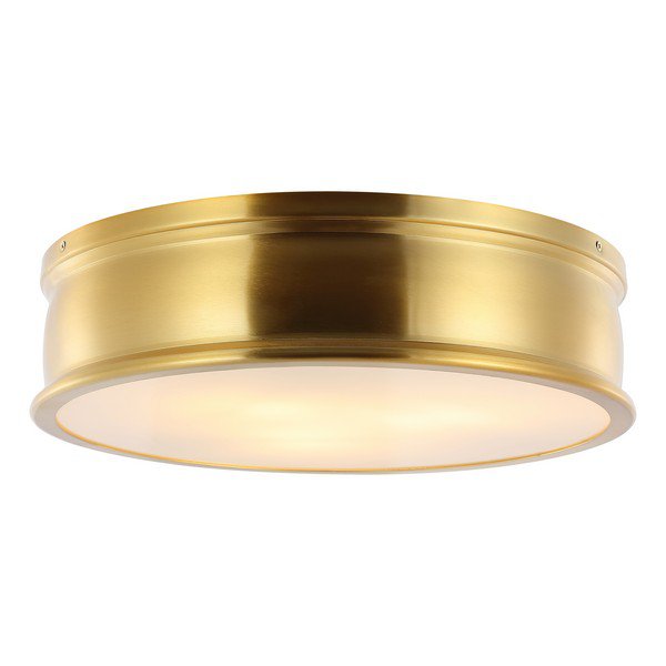 Safavieh Adria Flush Mount - Brass Gold | Ceiling Lamps | Modishstore - 2