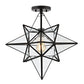 Safavieh Abrielle Flush Mount - Black | Ceiling Lamps | Modishstore - 2
