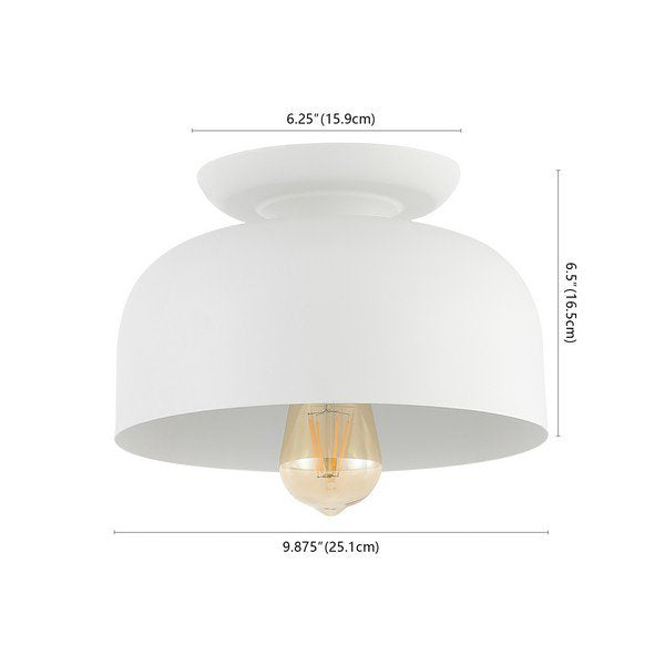 Safavieh Danica Flush Mount - White | Ceiling Lamps | Modishstore - 3