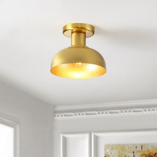 Safavieh Helm Flush Mount - Brass | Ceiling Lamps | Modishstore