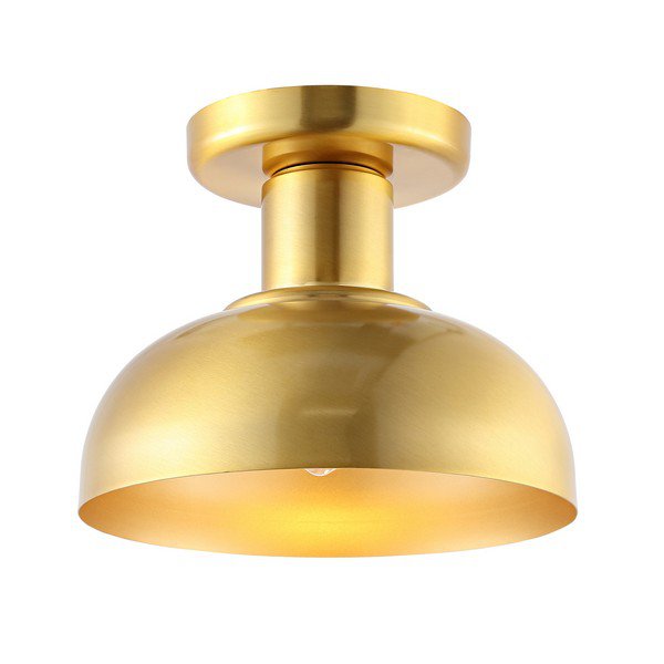 Safavieh Helm Flush Mount - Brass | Ceiling Lamps | Modishstore - 2