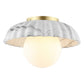 Safavieh Grima Flush Mount - White | Ceiling Lamps | Modishstore - 2