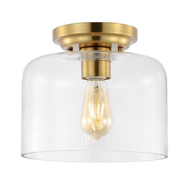 Safavieh Rianne Flush Mount - Brass | Ceiling Lamps | Modishstore - 2