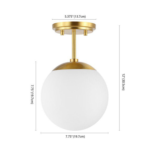 Safavieh Catori Flush Mount - Brass | Ceiling Lamps | Modishstore - 3