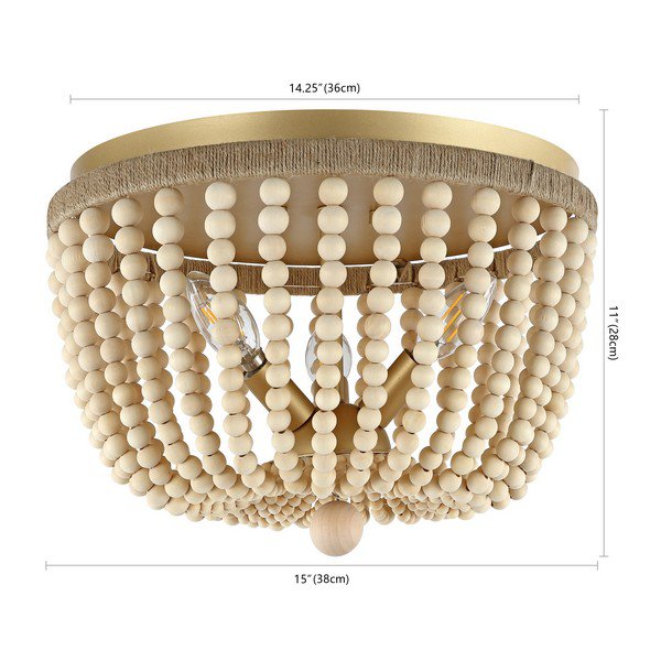 Safavieh Alodia Chandelier - White Wash | Chandeliers | Modishstore - 3