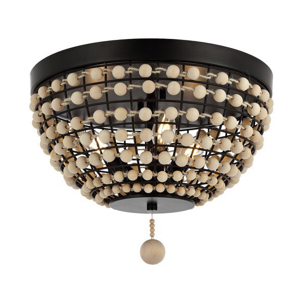 Safavieh Bolson Chandelier - Natural Wood | Chandeliers | Modishstore - 2