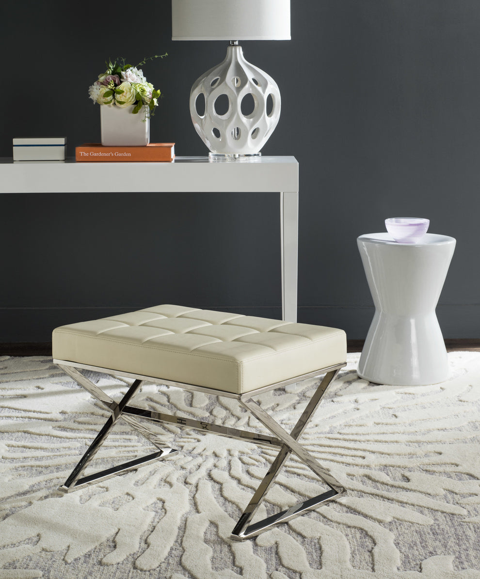 Safavieh Micha Ottoman | Ottomans | Modishstore - 1