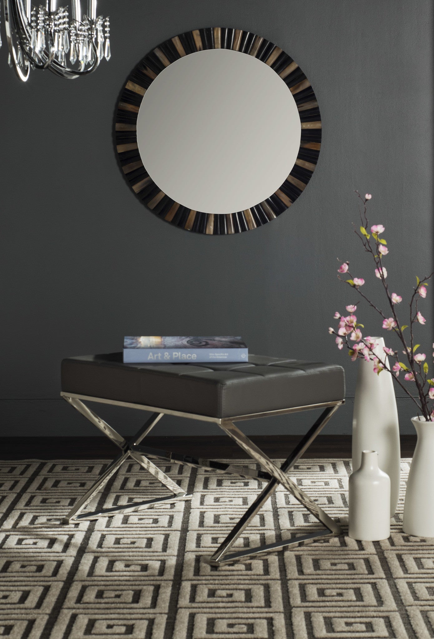 Safavieh Micha Ottoman | Ottomans | Modishstore - 7