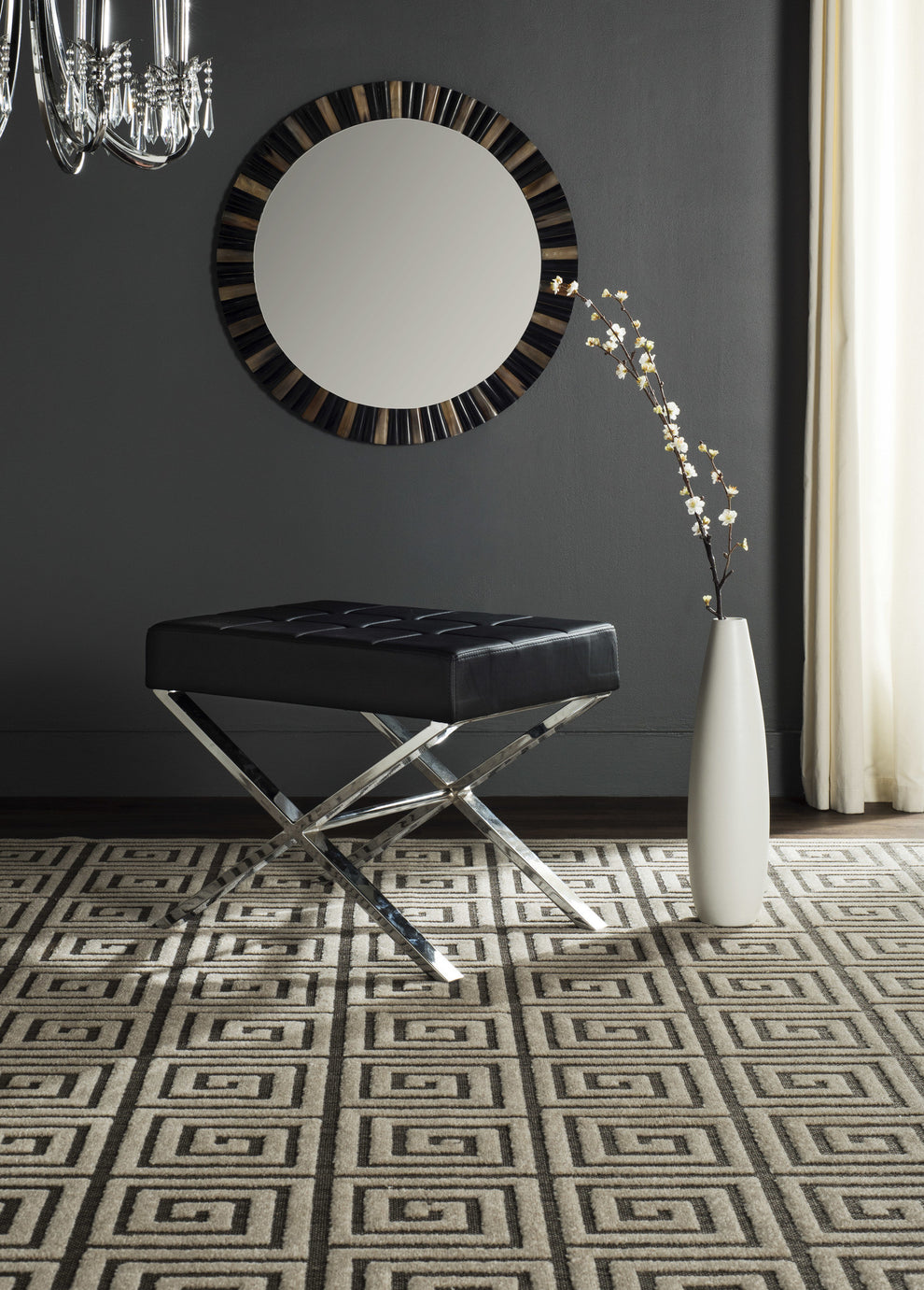 Safavieh Sienna Ottoman | Ottomans | Modishstore - 1