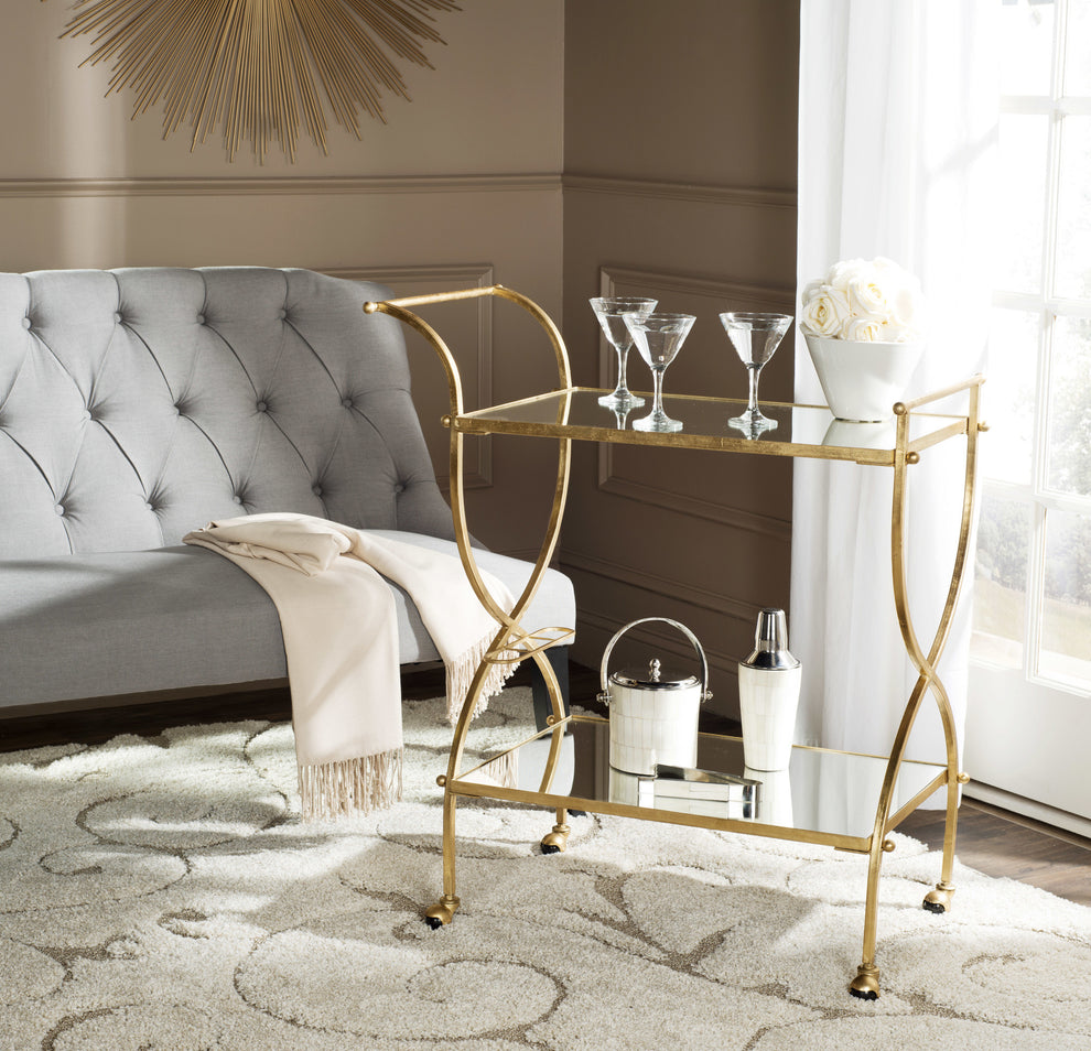 Safavieh Lucretius Bar Cart | Bar Carts | Modishstore - 7