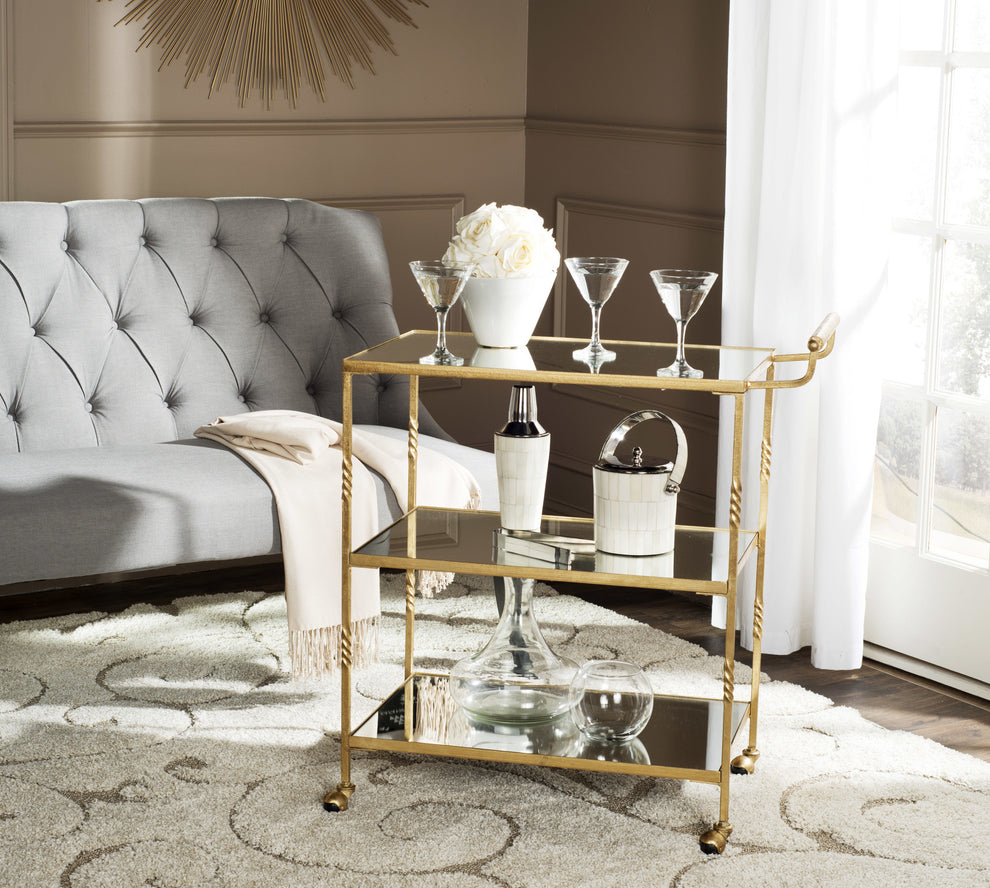 Safavieh Aurelius Bar Cart | Bar Carts | Modishstore - 1