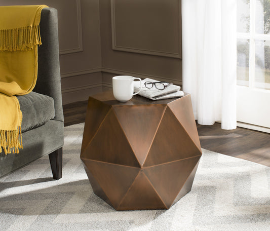 Safavieh Astrid Faceted Side Table | Side Tables |  Modishstore 