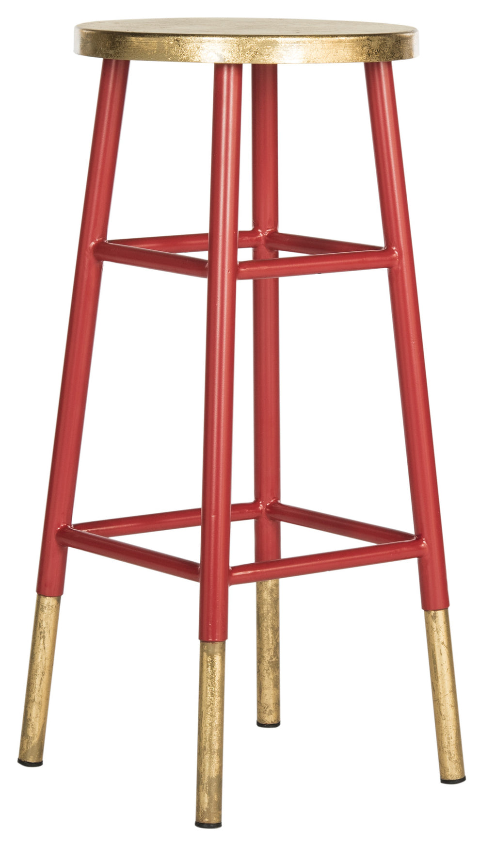 Safavieh Emery Dipped Gold Leaf Barstool | Bar Stools | Modishstore - 10