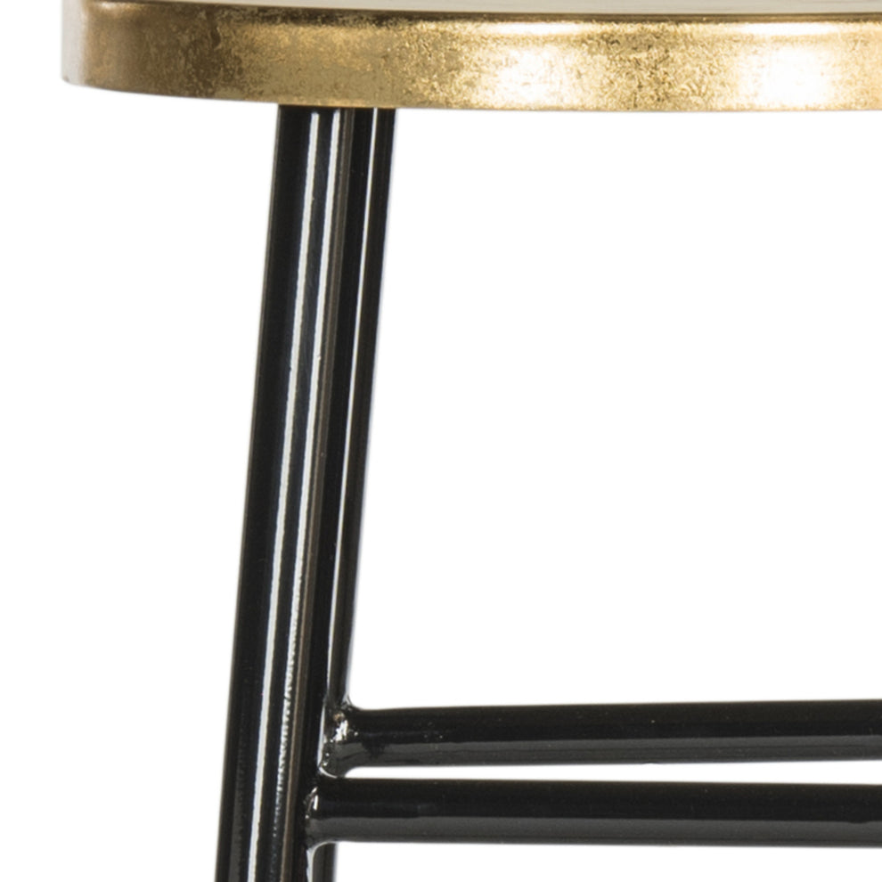 Safavieh Emery Dipped Gold Leaf Barstool | Bar Stools | Modishstore - 14
