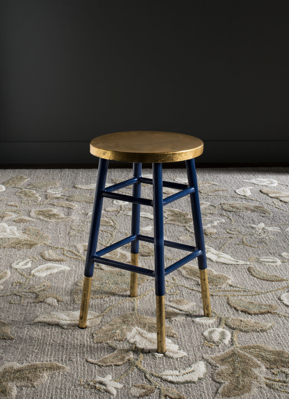 Safavieh Emery Dipped Gold Leaf Counter Stool | Counter Stools | Modishstore - 1