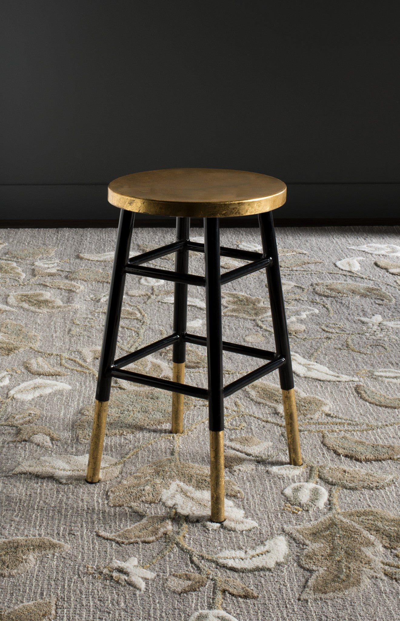 Safavieh Emery Dipped Gold Leaf Counter Stool | Counter Stools |  Modishstore  - 11